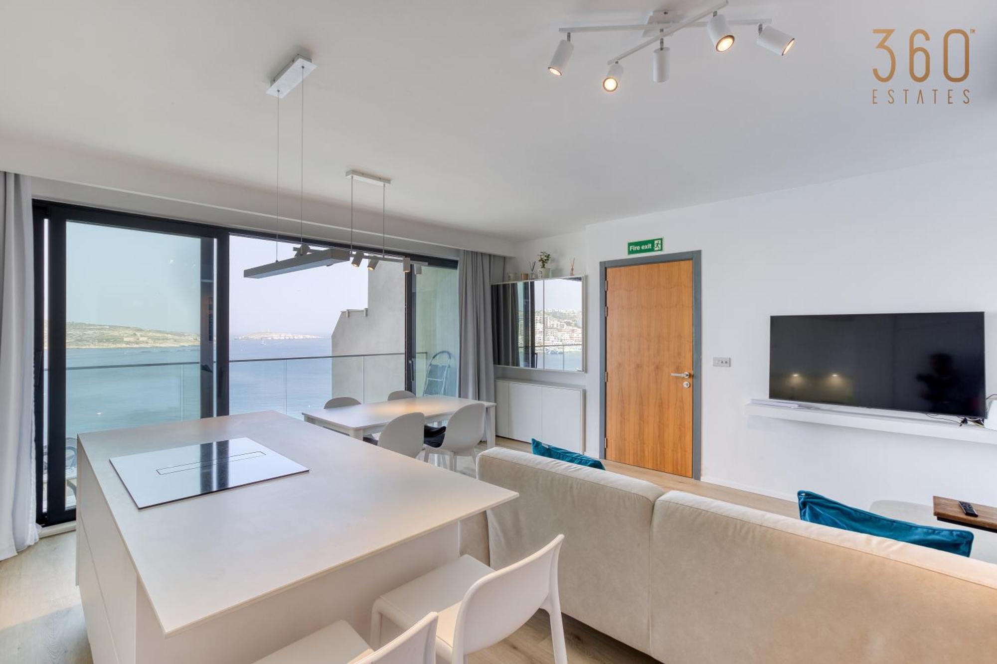 Designer 2Br Home With Stunning Views In St Pauls By 360 Estates San Pawl il-Baħar Zewnętrze zdjęcie