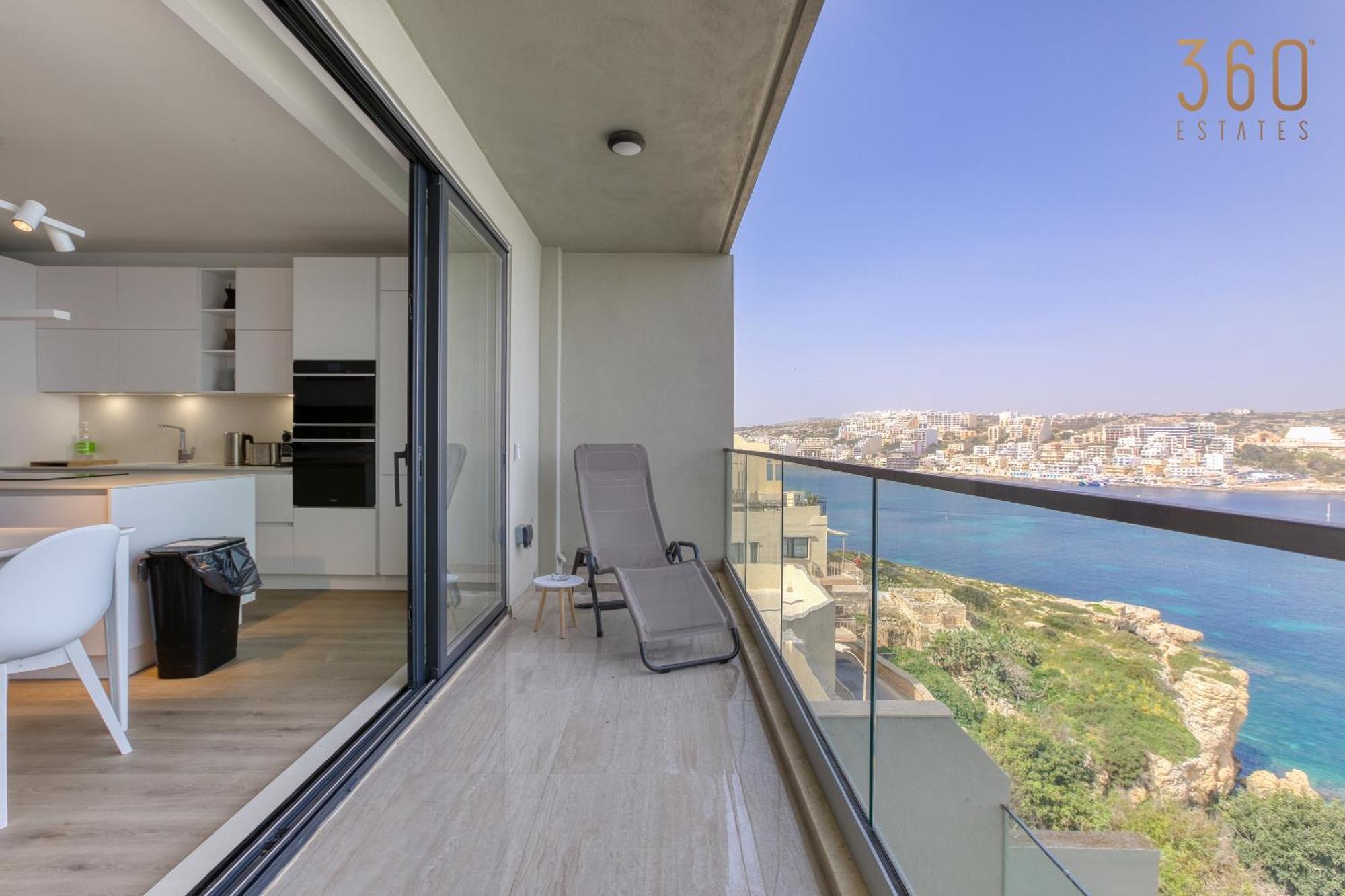Designer 2Br Home With Stunning Views In St Pauls By 360 Estates San Pawl il-Baħar Zewnętrze zdjęcie